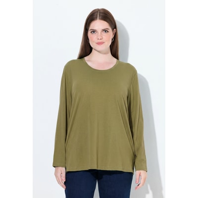 T-shirt décontracté à col rond et manches ULLA POPKEN