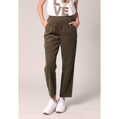 Pantalon droit en velours côtelé TAMYLY DEELUXE