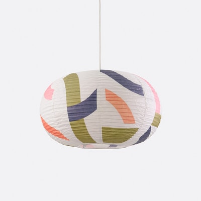 Lampa sufitowa w kształcie kulek z papieru ryżowego z nadrukiem Wonder MAPOÉSIE X LA REDOUTE INTÉRIEURS