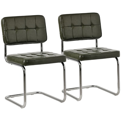 Chaises cantilever en simili, lot de 2, Maria, MARIA HAPPY GARDEN