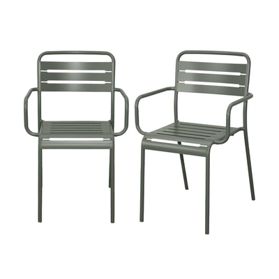 Fauteuil de jardin acier (lot de 2) AMELIA SWEEEK