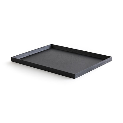 Plateau 45 x 35 cm chêne teinté noir,  Katori AM.PM