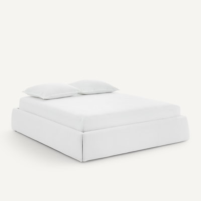 Struttura letto sfoderabile, funzione contenitore, con rete assemblata, CONNOR AM.PM
