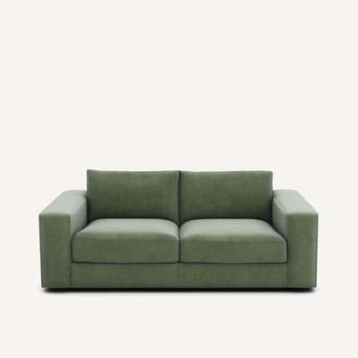 Kompaktes 3-Sitzer-Sofa Skander, Velours AM.PM
