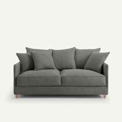 Canapé compact convertible coton/lin, Lazare AM.PM