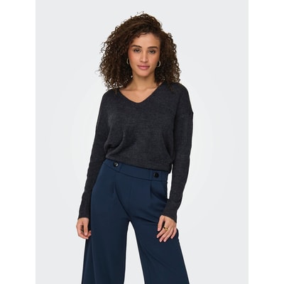 Trui met V-hals, donzig tricot JDY