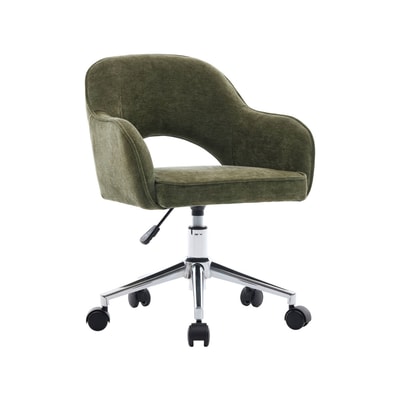 Chaise de bureau enfant à roulettes ajustable tissu chenille JIM KID SWEEEK