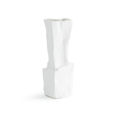 Vase Risa aus matter Keramik, geometrische Form H. 30 cm AM.PM
