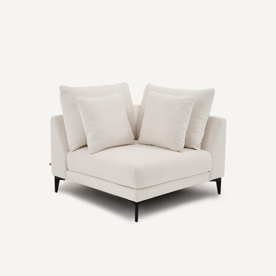 Canapé d'angle en toile polyester, MODERNISTE, design Emmanuel Gallina AM.PM