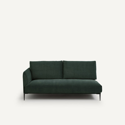 Halve bank in fluweel, Oscar design E.Gallina AM.PM