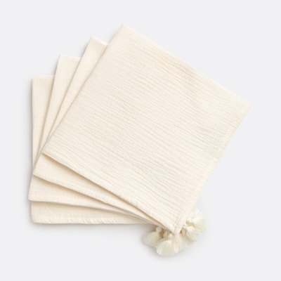 Lot de 4 serviettes de table gaze de coton, Kumla LA REDOUTE INTERIEURS