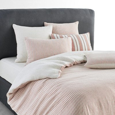 Deutzia Dyed Woven 100% Washed Linen Duvet Cover AM.PM