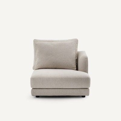 Halve bank rechts, modulair, in tweed, TIBERIO AM.PM