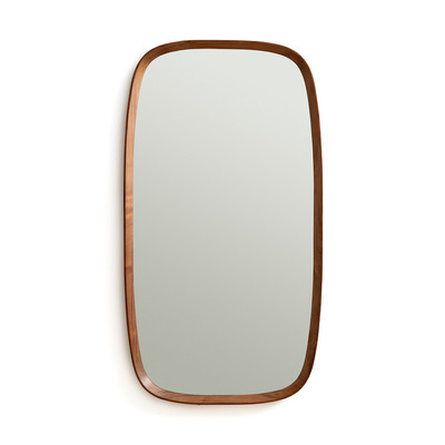 Miroir rectangulaire noyer massif, H110cm, Orion AM.PM