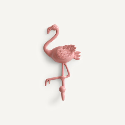 Appendiabiti, gancio a muro fenicottero rosa, Malou AM.PM