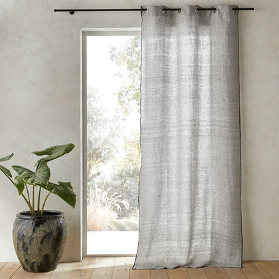 Gordijn in linnen chambray, Bombaya AM.PM