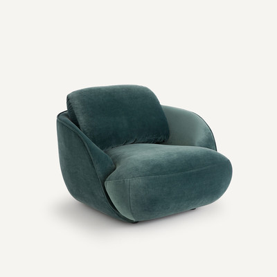Fauteuil XL in fluweel, bolvormig, Alpine AM.PM