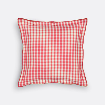 Poszewka na poduszkę Cottage w kratkę gingham z bawełny/lnu LA REDOUTE INTERIEURS