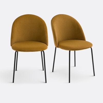 Zestaw 2 krzeseł welurowych, Nordie LA REDOUTE INTERIORS