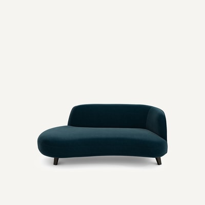 Dormeuse-Sofa, Samt, ROSEBURY, Design Emmanuel Gallina AM.PM X EMMANUEL GALLINA