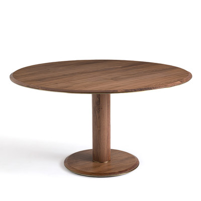 Ronde tafel in notenhout, 6 personen, Bobeno AM.PM