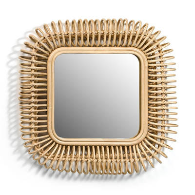 Miroir rotin carré L55 x H55 cm, Tarsile AM.PM