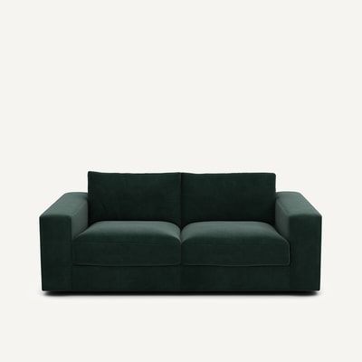 Kompaktes 3-Sitzer-Sofa Skander, Velours AM.PM