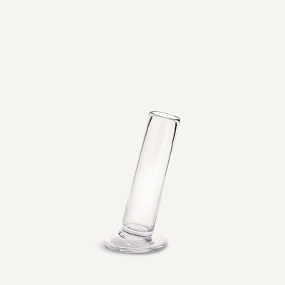 Vase cylindrique incliné en verre H24 cm, Stille AM.PM