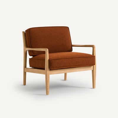 Coussins polyester natté chiné pour fauteuil Dilma AM.PM