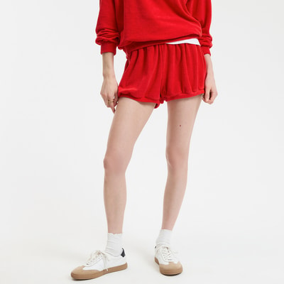 Short in badstof, elastische tailleband LA REDOUTE COLLECTIONS