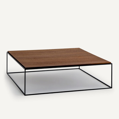 Vierkante salontafel in notenhout, XL formaat, Nolia AM.PM