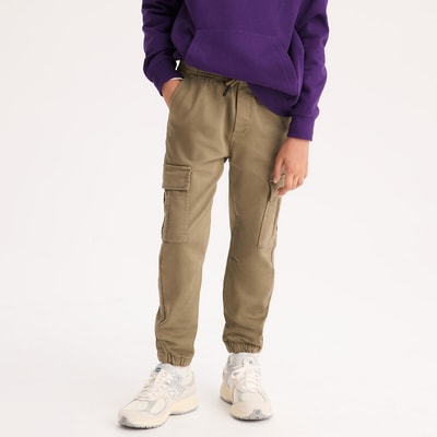Pantalon cargo, taille élastiquée et bas de jambes élastiqués LA REDOUTE COLLECTIONS