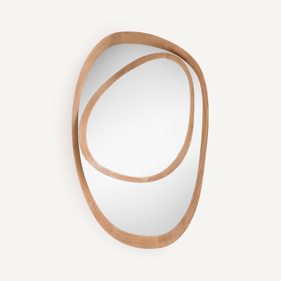 Miroir asymétrique, cadre en chêne, Belize AM.PM