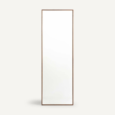 Miroir sur pied portant noyer massif H178, Zindlo AM.PM