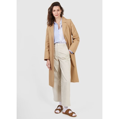 Lange trenchcoat en afneembare mouwen ICODE