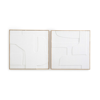 Set de 2 cadres en papier embossé, Hekatos AM.PM