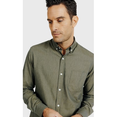 Chemise Regular fit en flanelle à chevrons ACROSS