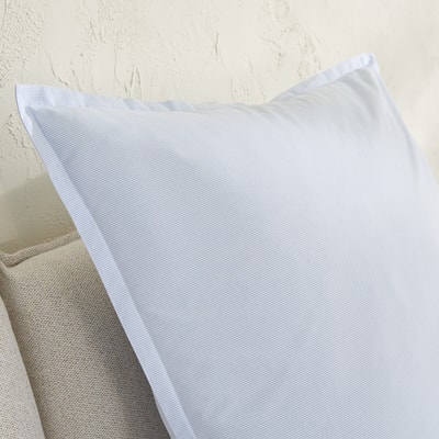 Taie d'oreiller en percale de coton lavé, rayée, 120 fils, SABBAL AM.PM
