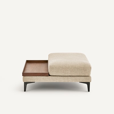 Fußstütze mit Ablage, strukturierte Mischung, MODERNISTE, Design: Emmanuel Gallina AM.PM X EMMANUEL GALLINA