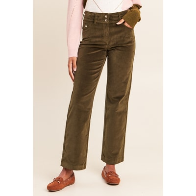 Pantalon taille haute en velours BREAL