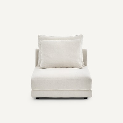 Chauffeuse modulable en toile chinée, TIBERIO AM.PM
