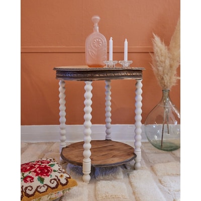 Table d'appoint en bois Francine N°809 - Bon état DEBONGOUT
