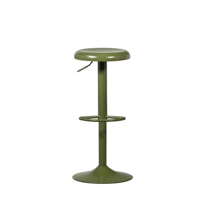 Tabouret de bar réglable en métal H61-81cm- ISAAC WOOOD