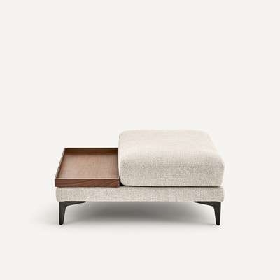 Repose-pieds avec plateau, mélange texturé, MODERNISTE EMMANUEL GALLINA X AM.PM