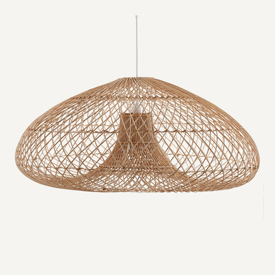 Hanglamp in gevlochten rotan, Titou AM.PM