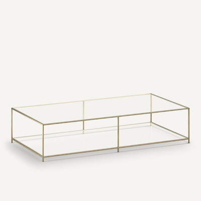 Rechthoekige salontafel in gehard glas Sybil AM.PM
