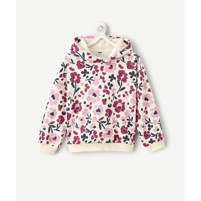 Hoodie met bloemenprint, van molton TAPE A L'OEIL