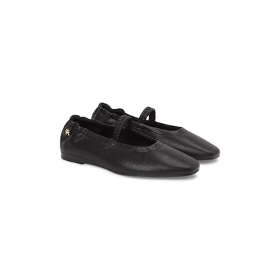 Platte ballerina's van zacht leer TOMMY HILFIGER