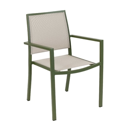 Fauteuil empilable en finition teck recyclé HOME MAISON