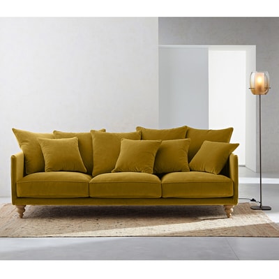 3-, 4- oder 5-Sitzer-Sofa, Samt, Lazare AM.PM